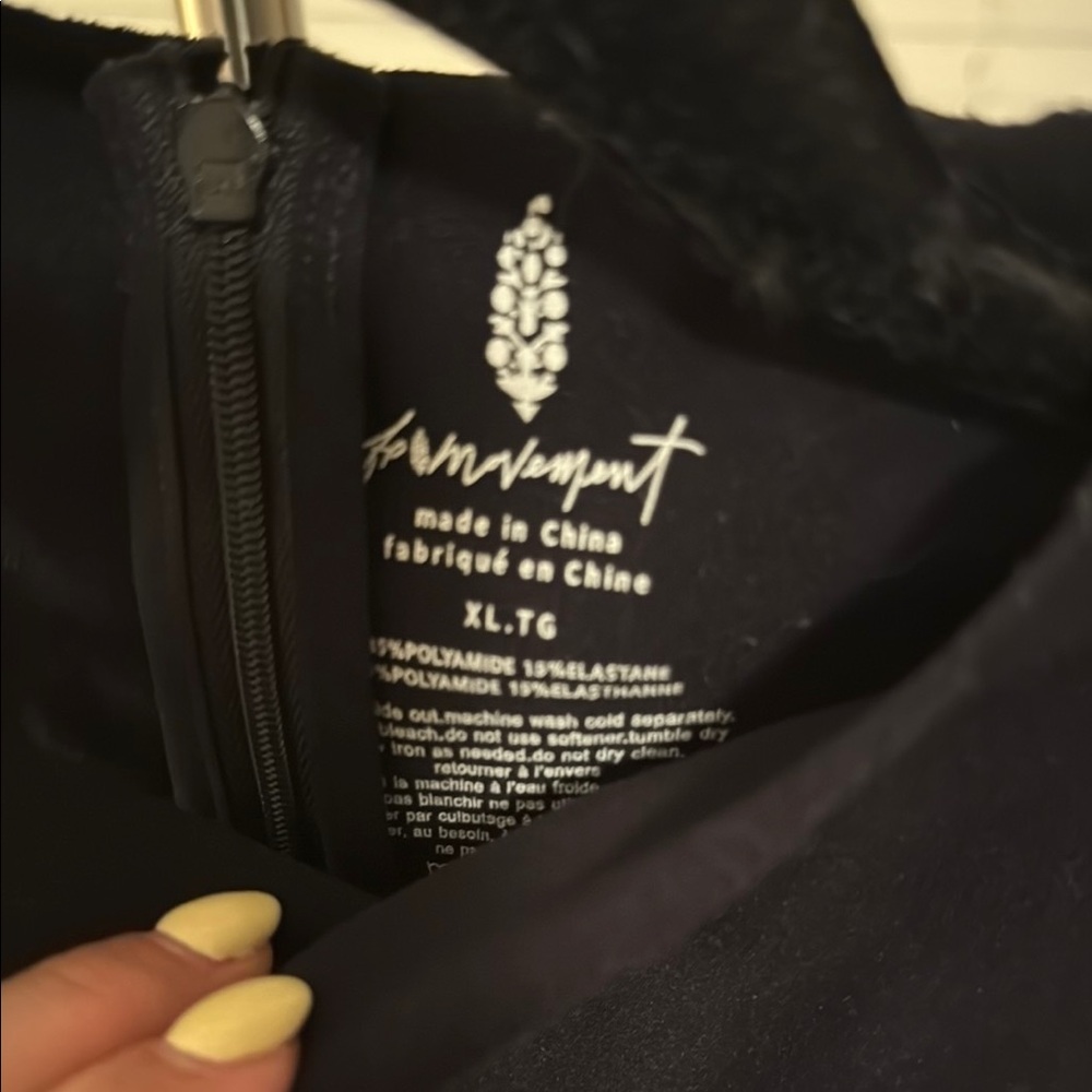 FP Movement by Free People Black onesie